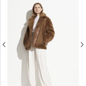 Vince Shearling Moto Jacket